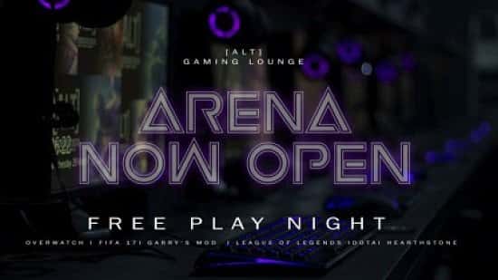 As a thank you to our gaming community our New Arena will be FREE PLAY tonight! (5-10pm)