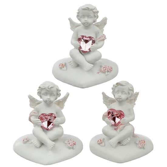 Collectable Peace of Heaven Cherub - Heart of the Rose Free Postage