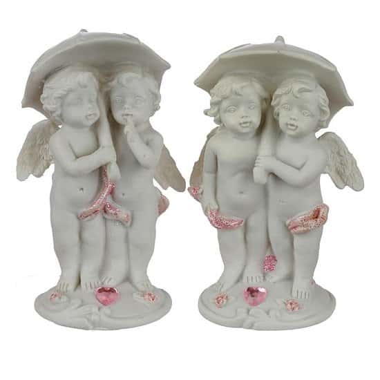 Collectable Peace of Heaven Cherub - Walking in the Rain Free Postage