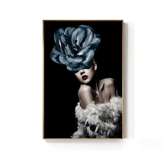 Win - Flower Women Canvas Wall Painting From New Cosiness