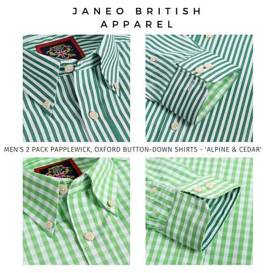 Oxford Men’s Shirts,Papplewick 1 Striped & 1 Checked