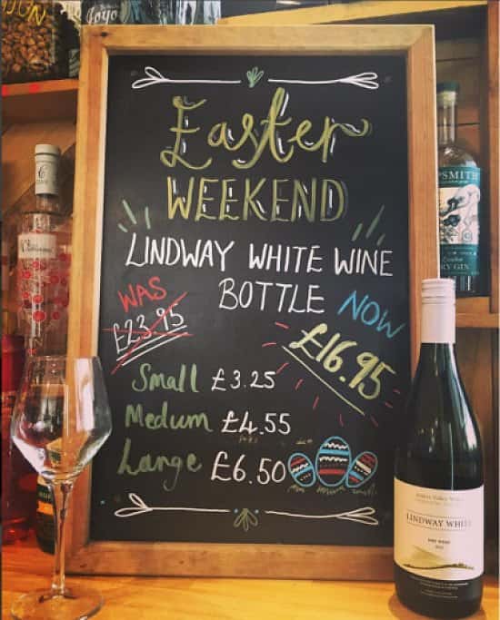 To treat you all like you should be at Easter time we've reduced the price of our Lindway White wine