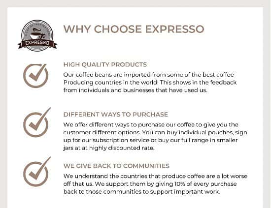 Why choose Expresso?