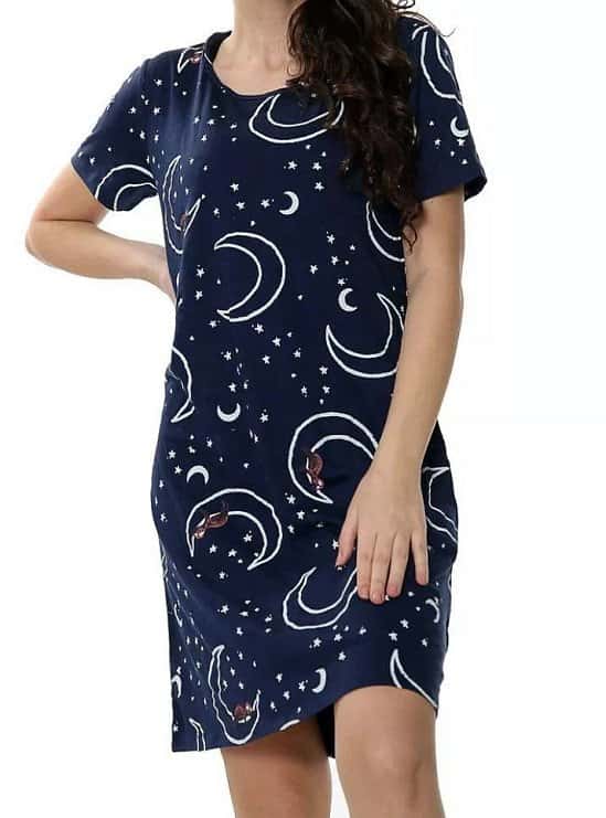 £4 Ex Store Ladies Night Dress Moon and Stars