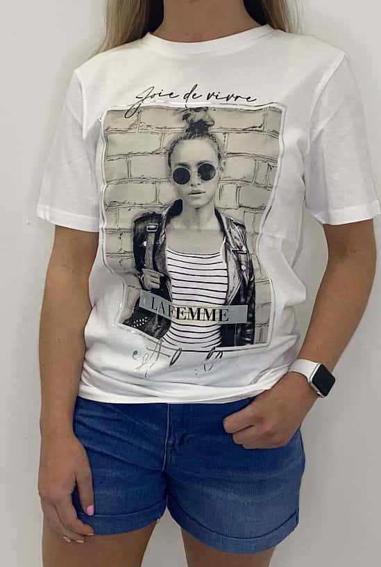 £6 La Femme Girl Printed T-Shirt