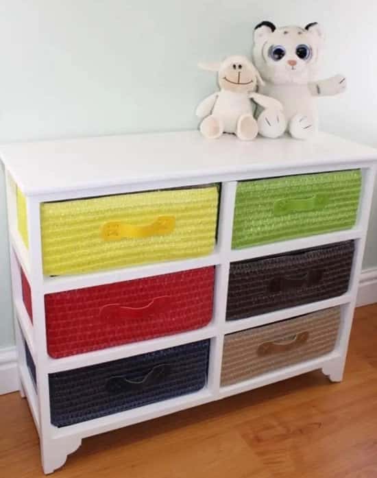 **SAVE £10 NOW ONLY £69.99 FREE DELIVERY**Multi Coloured 6 Drawer Storage Unit with Baskets