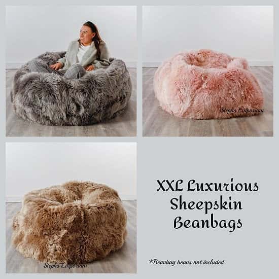 XXL Luxurious Sheepskin Beanbags - Save £££s!