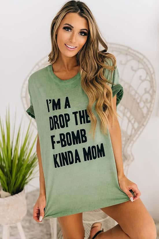 Drop the F Bomb Mum Long T-Shirt