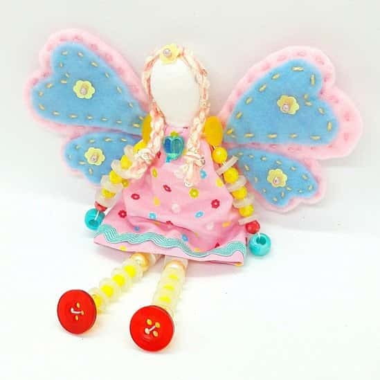 WINGS OF LOVE Fairy Button Doll - 20% discount available