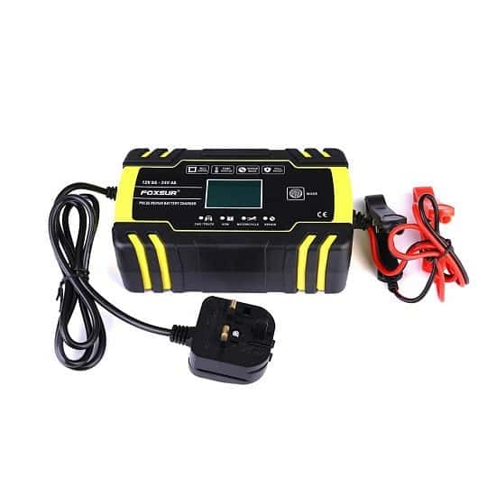 12 24v Automatic Electronic Intelligent Smart Fast Battery Charger Car Motorbike Repair Charger AGM