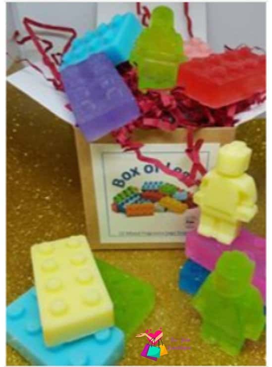 Box of Lego mini soaps x 12.