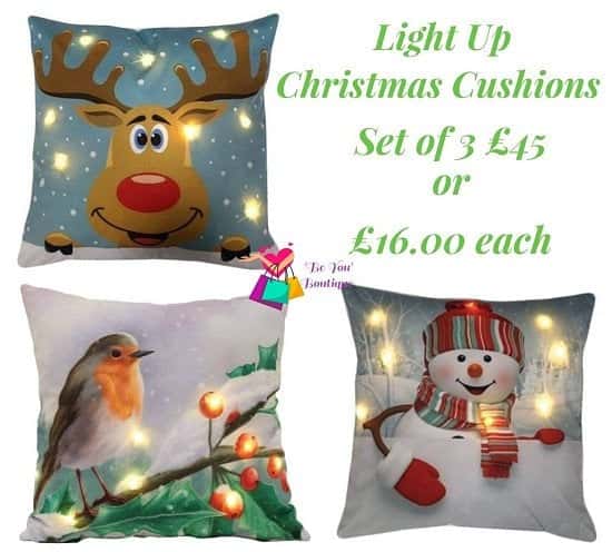 Light Up Christmas Cushions