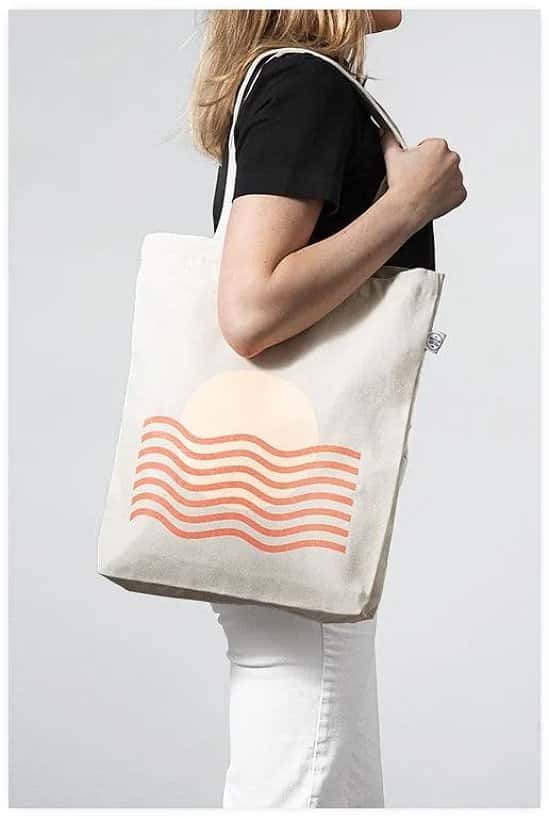 SAVE 30% - LIMITED EDITION SUNSET WAVES TOTE BAG!