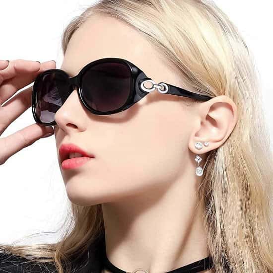 Sunglasses for Women Driving, Large Frame Polarized Lenses & UV400