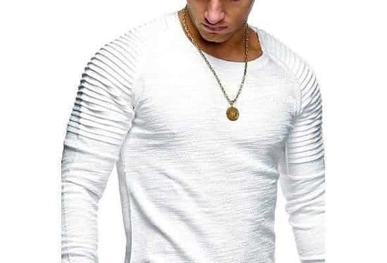 Men Long Sleeve Fashion Slim Bodycon Casual Fitness Street Style T Shirt Top