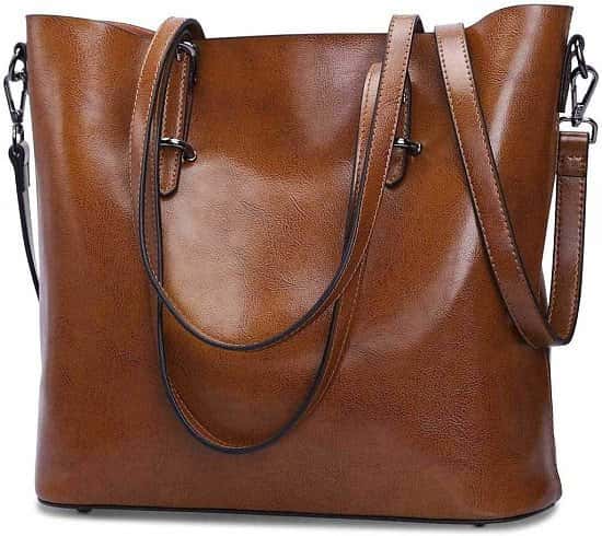 Women Leather Top Handle Handbag Cross Body Shoulder Bag Messenger