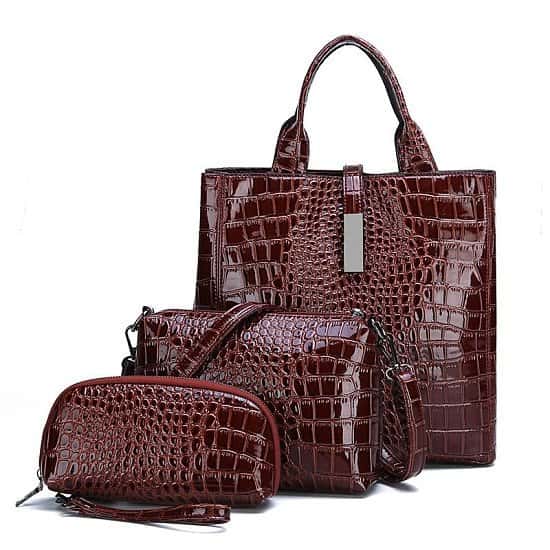 3pcs Leather Bags Handbags Women Famous Brand Shoulder Bag Casual