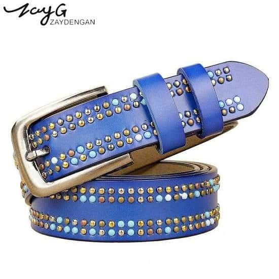 luxury fashion rivet belts high quality designer women belts brand waist belt for women casual pin