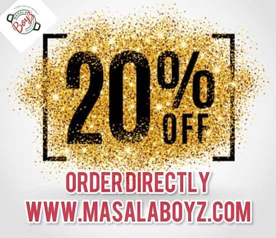 20% OFF ONLINE ORDERS In Tamworth The Masala Boyz