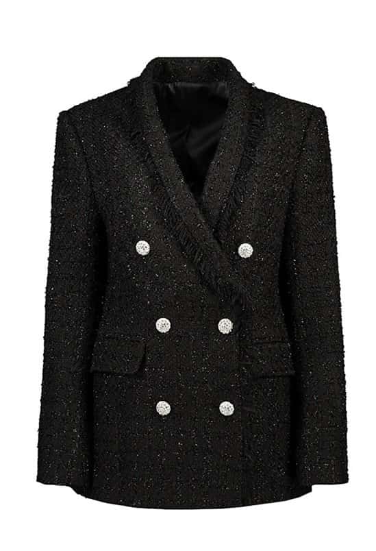 SALE - Ladies Black Boucle Blazer/Jacket