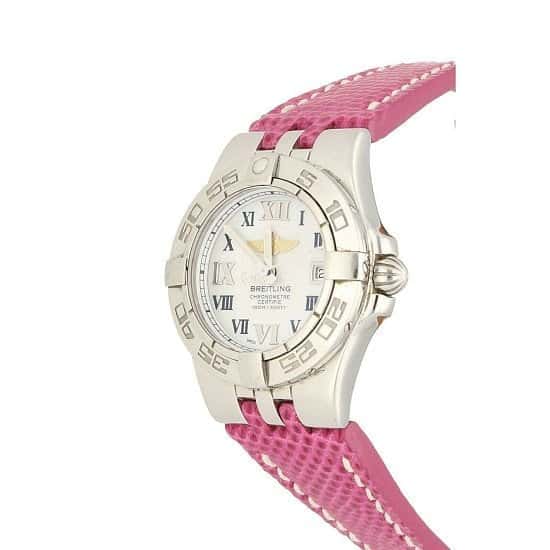 Breitling Star Liner Pink Stainless Steel Pink Watch A71340 Perfect Condition £1,699.00!