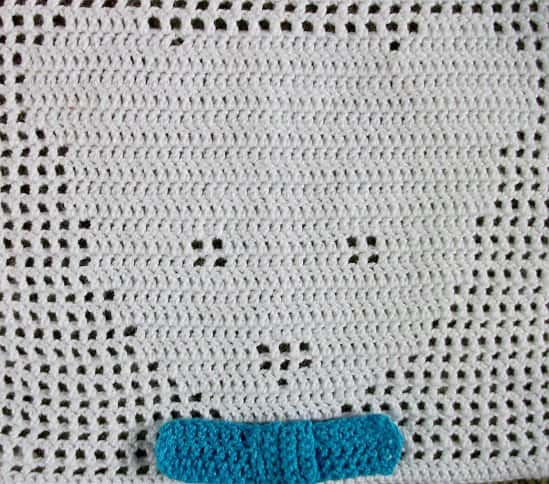 Teddy Face Baby Blanket pattern.