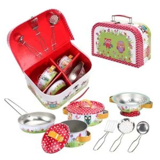 Animals Metal Kitchenware Set with Carry - 10 Pcs