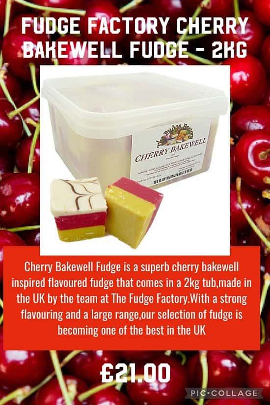 Fudge Factory Cherry Bakewell Fudge - 2kg