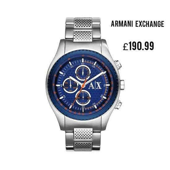 Save Additional 20% and Free Delivery on This Stylish ARMANI EXCHANGE Men’s Watch