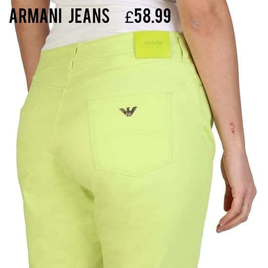 Save additional 20% and Free Delivery on This Stylish ARMANI JEANS Ladies Jeans