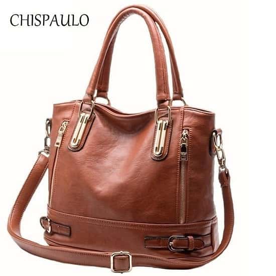 Fashion Women's Genuine Leather Handbags Patent Luxury Brand Women Bags
