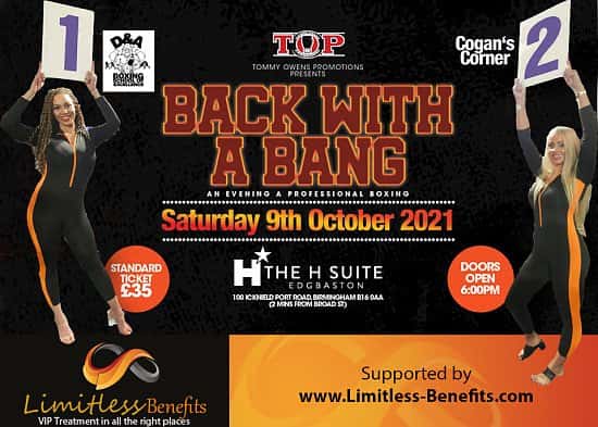Win 2 free tickets to Back with a Bang with LimitlessBenefits Ring Girls Birmingham