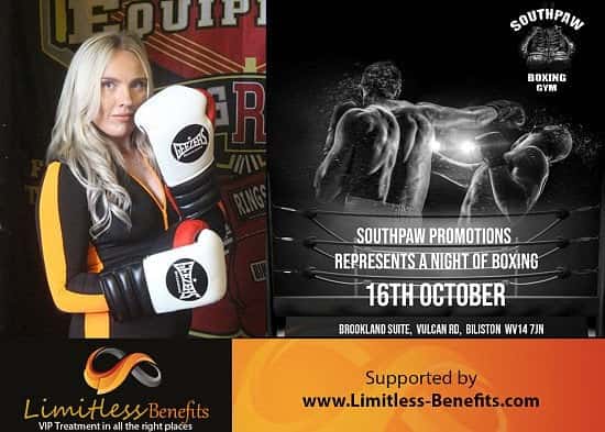 Win 2 free tickets to a Night of Boxing with Limitless Benefits Ring Girls Wolverhampton