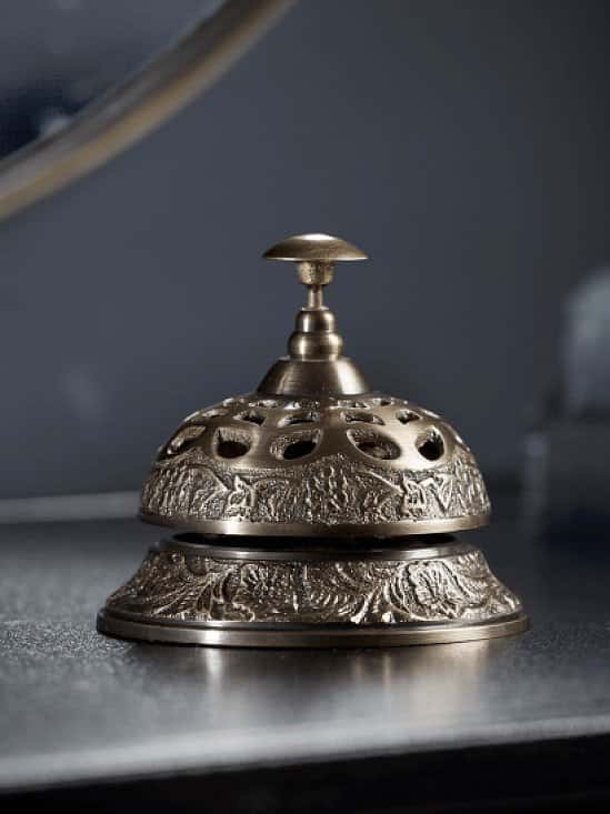 SAVE - Antique Brass Service Bell