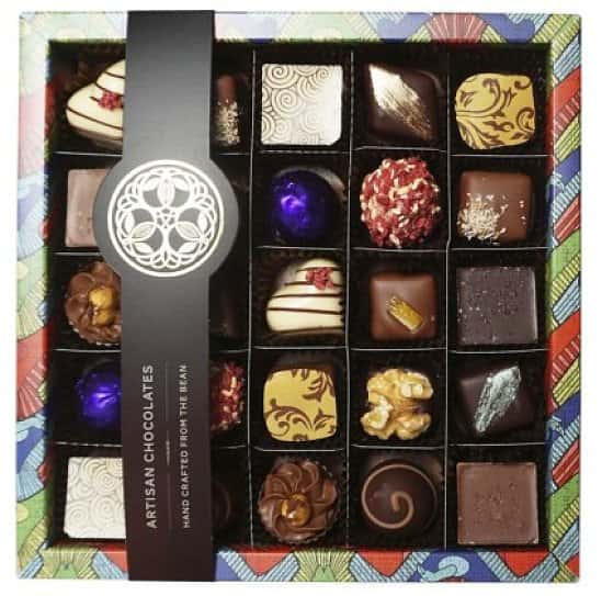 Box of 25 Artisan Chocolates Hand crafted from the bean - £25.00