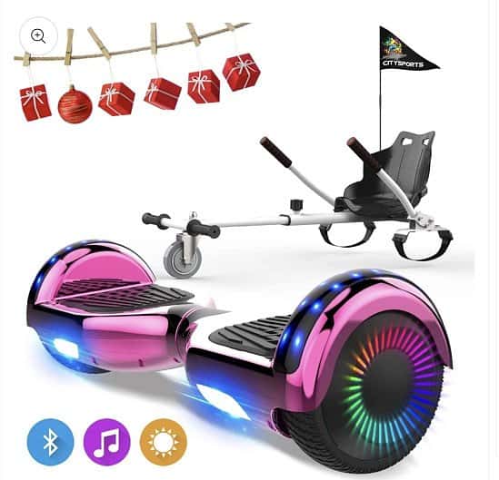 6.5 inch Hoverboards and Hoverkart pack Self-Balancing Scooter with Bluetooth LED Light