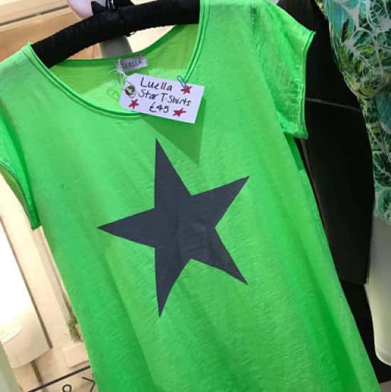 Last few star tees in stock! Perfect for the Bank Holiday Weekend.