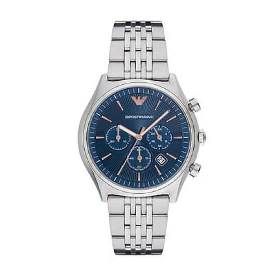 Emporio Armani Blue Dial Chrono Watch - £299