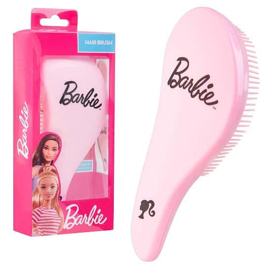 Barbie Detangle Hair Brush for Girls, Hair Brushes for Wet Dry Fine Curly Hair, Barbie Gifts