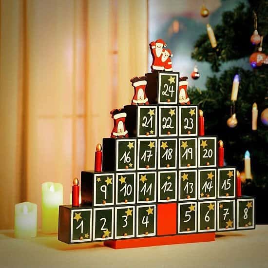 Fill Your Own Advent Calendar Christmas Tree Dark Green