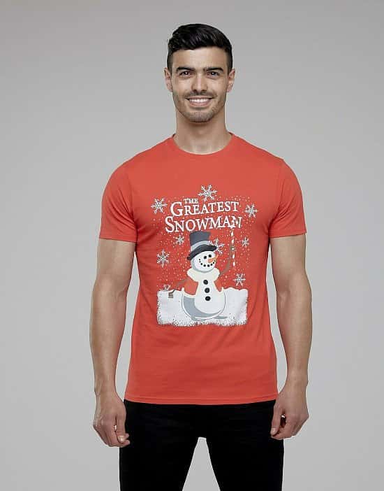 £4 The Greatest Snowman Xmas T-Shirt