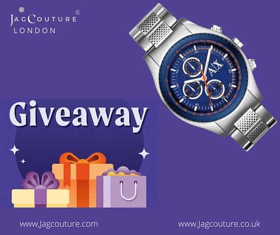 Jag Couture London Xmas Competition - Win This Stylish Armani Watch For Xmas