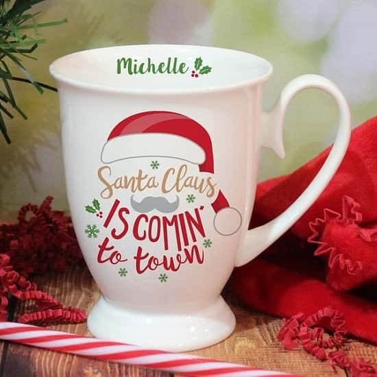 £12.99 Free UK Delivery - Santa Claus Is Comin’ To Town Marquee Mug