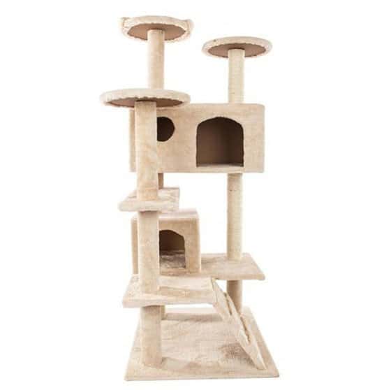 £49.99 Free UK Delivery -  Large Plush Cat Tree Tower Beige
