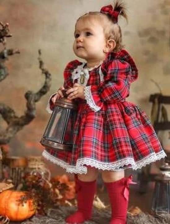 Childrens red christmas dress best sale