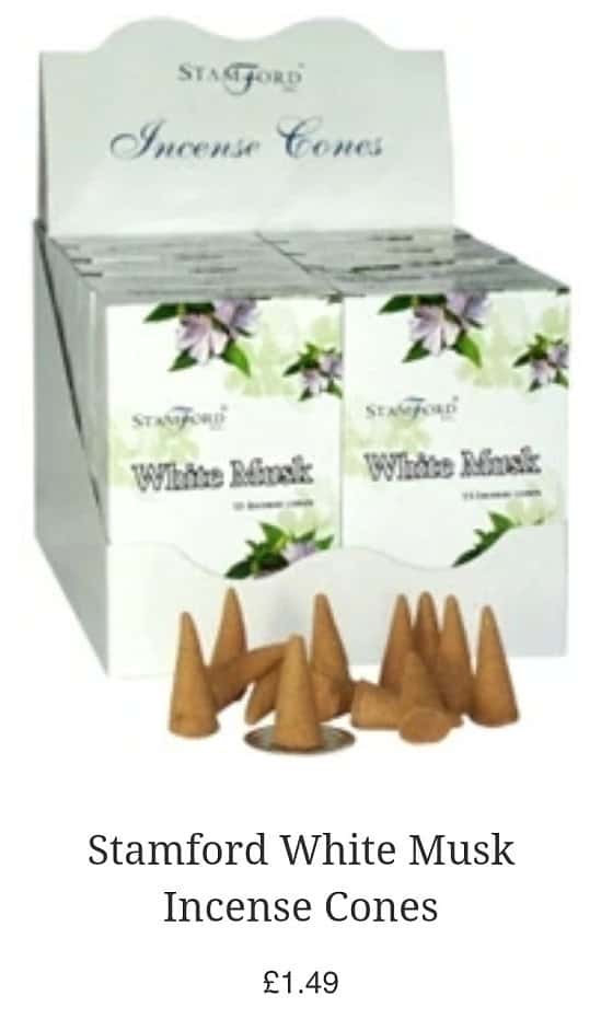 Stamford White Musk Incense Cones £1.49 £3.50 delivery Free delivery on Orders over £20+