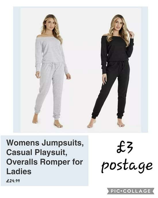 Womens Jumpsuits, Casual Playsuit, Overalls Romper for Ladies £24.99 + £3 postage.