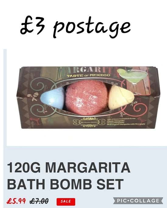 120G MARGARITA BATH BOMB SET Now £5.99 Was £7.00 + £3 postage