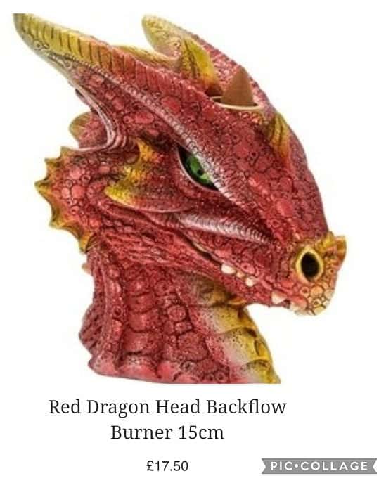Red Dragon Head Backflow Burner 15cm £17.50