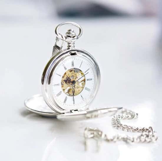 WAS £48.99 NOW £42.99  Free UK Delivery -  Dual Opening Pocket Watch Personalised